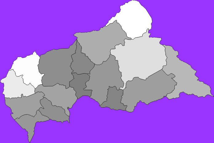 Central African Republic elevation map